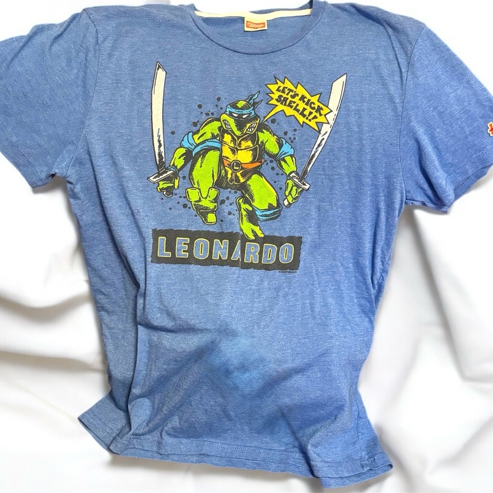 Vintage Single Stitch Teenage Mutant Ninja Turtle T-Shirt L Vintage Leonardo